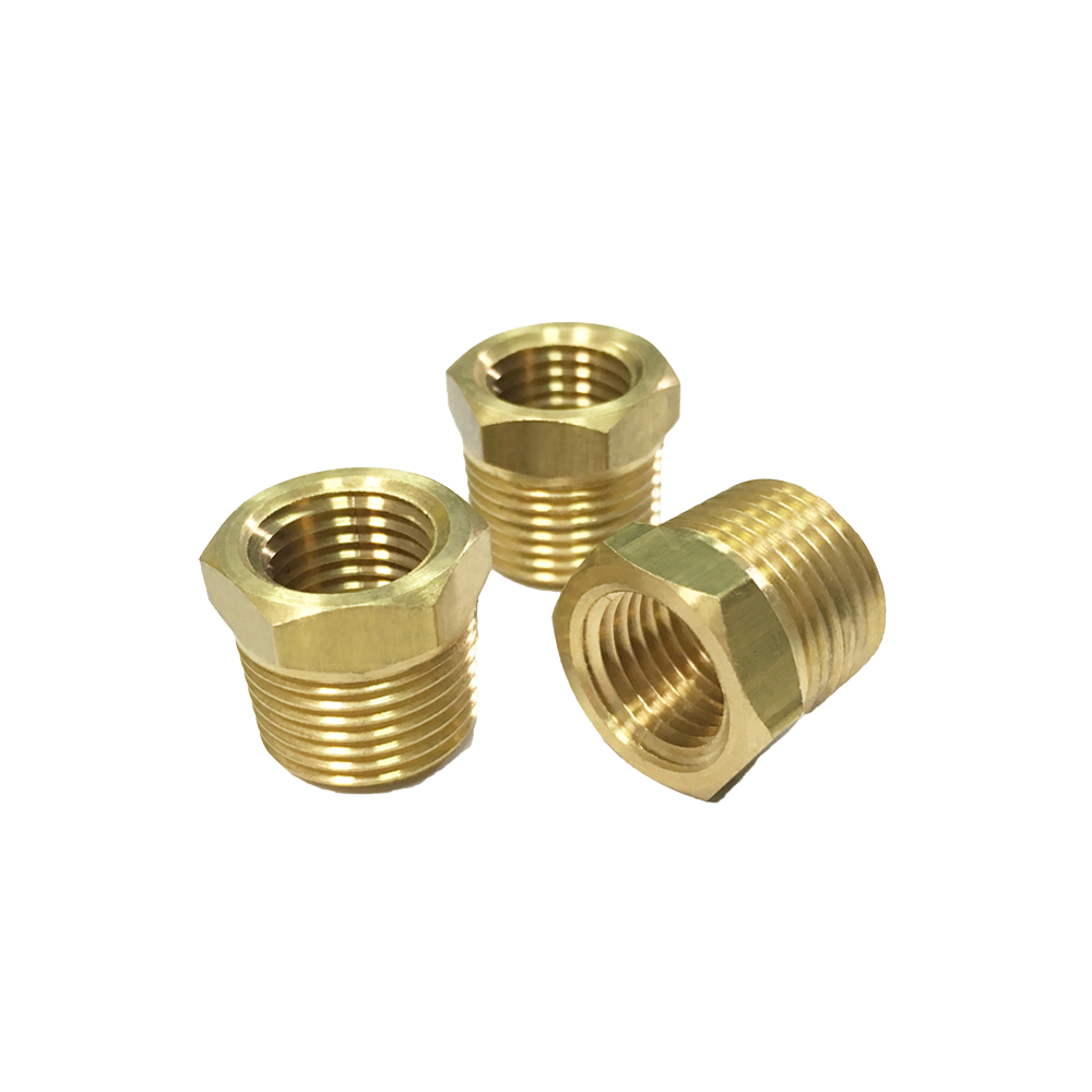 Brass Pipe Fitting, Hex Bushing Reducer, Male x Female