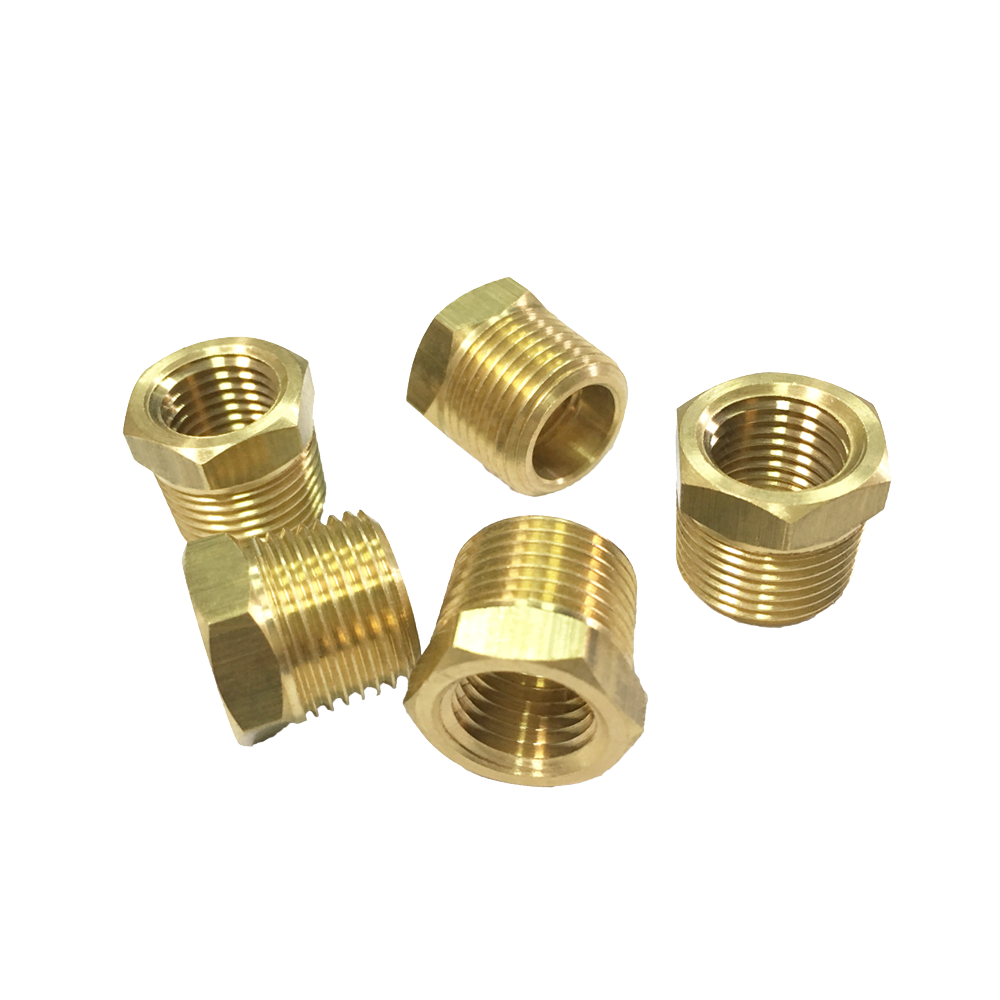 Brass Pipe Fitting, Hex Bushing Reducer, Male x Female