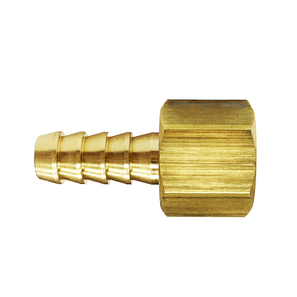 Brass Hose Barb Fitting, Connector, Female x Hose Barb