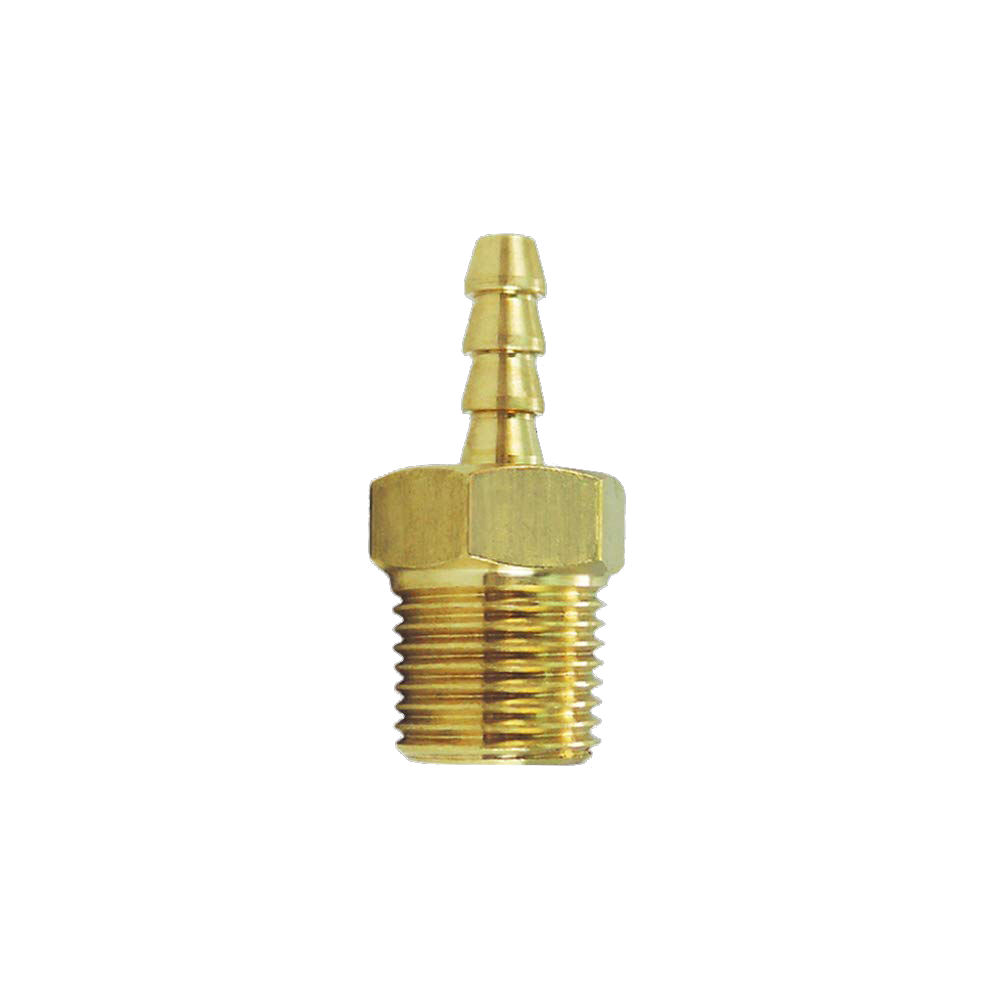 Brass Hose Barb Fitting, Adapter, Male x Hose Barb