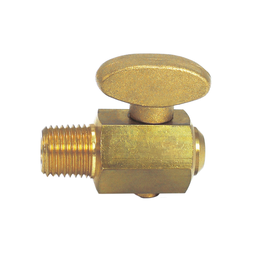 Brass Ball Valve, Air Brake Air Tank Drain Cock Ground Plug Shutoff, Male