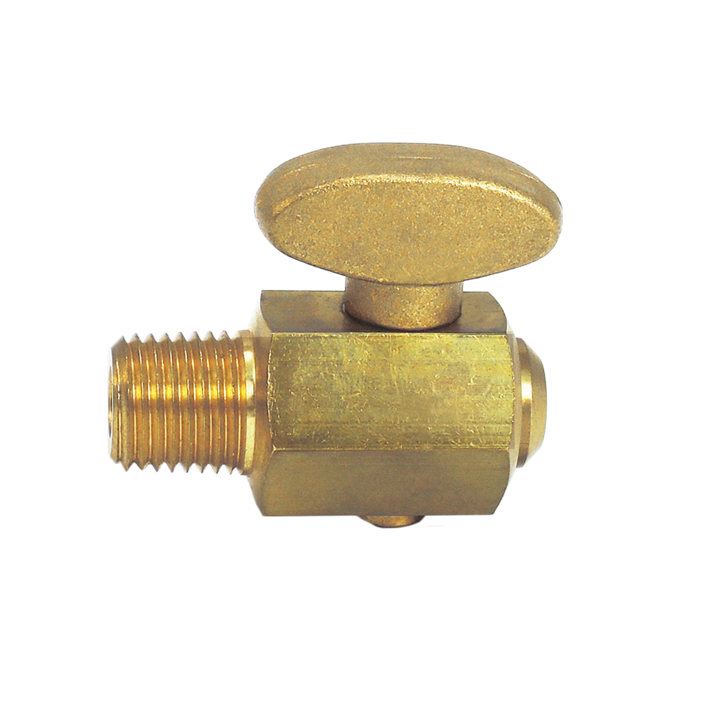 Brass Ball Valve, Air Brake Air Tank Drain Cock Ground Plug Shutoff, Male