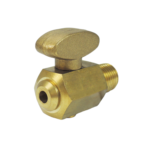 Brass Ball Valve, Air Brake Air Tank Drain Cock Ground Plug Shutoff, Male