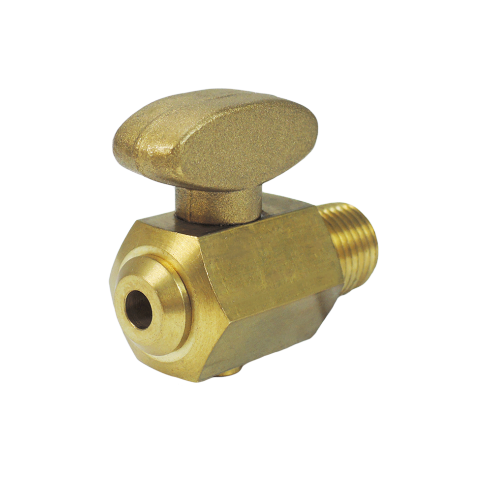 Brass Ball Valve, Air Brake Air Tank Drain Cock Ground Plug Shutoff, Male