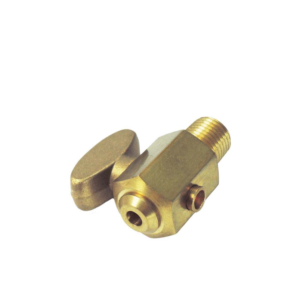 Brass Ball Valve, Air Brake Air Tank Drain Cock Ground Plug Shutoff, Male