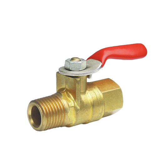 Forged Brass Mini Ball Valve, Female x Male