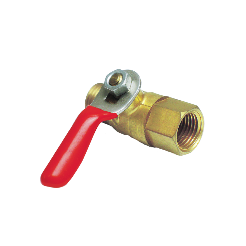 Forged Brass Mini Ball Valve, Female x Male