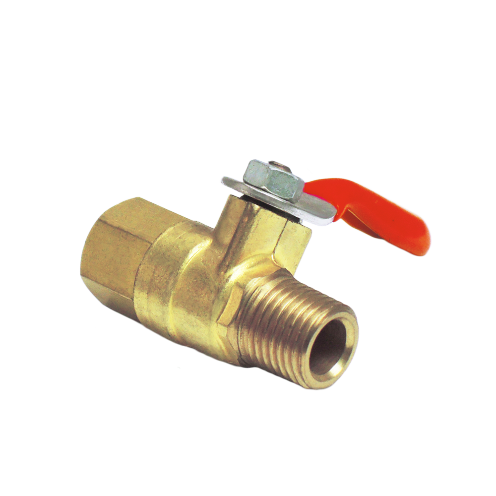 Forged Brass Mini Ball Valve, Female x Male