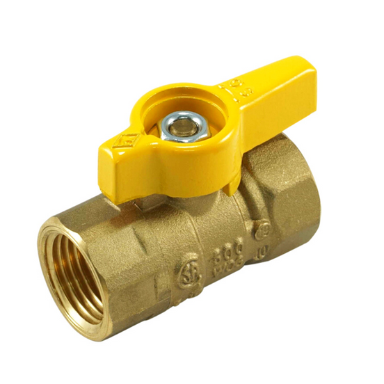 Forged Brass Gas Ball Valve, Female x Female