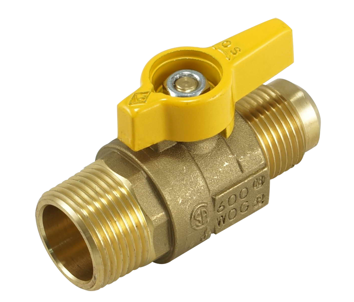 Forged Brass Ball Valve, Male x Flare