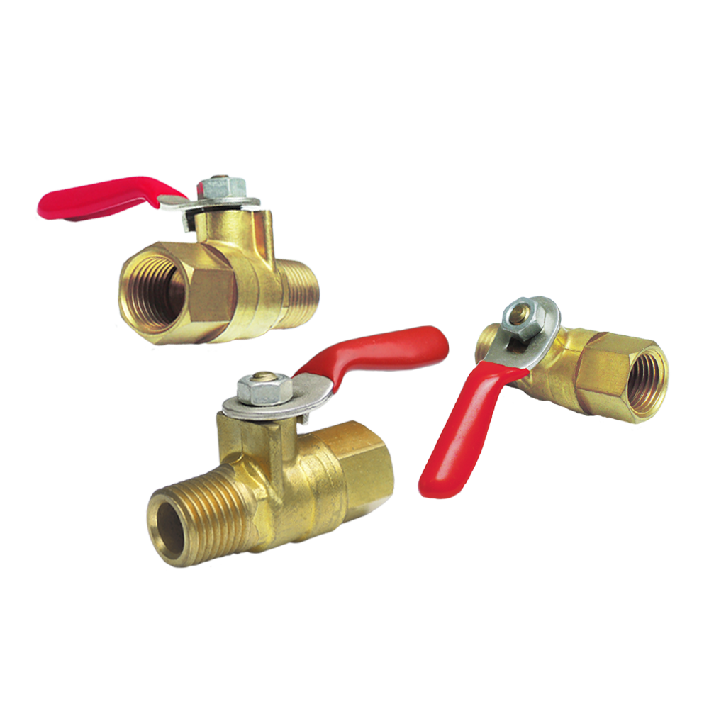 Forged Brass Mini Ball Valve, Female x Male