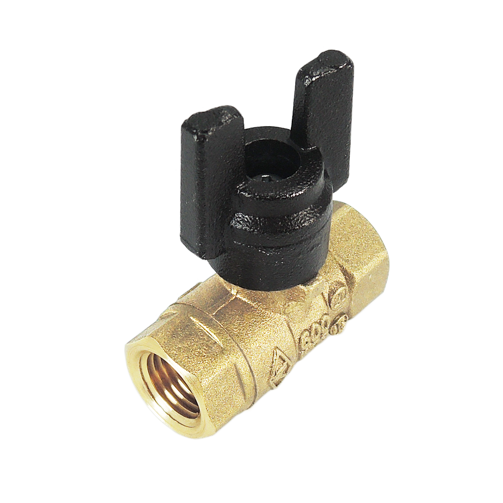 Forged Brass Mini Gas Ball Valve (Short T Handle)