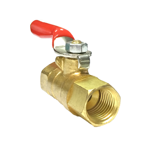 Forged Brass Inline Mini Ball Valve, Female