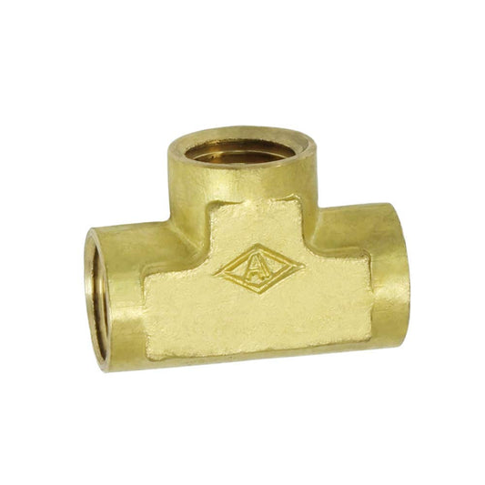 Forged Brass Pipe Fitting, 3-Way Tee, Female