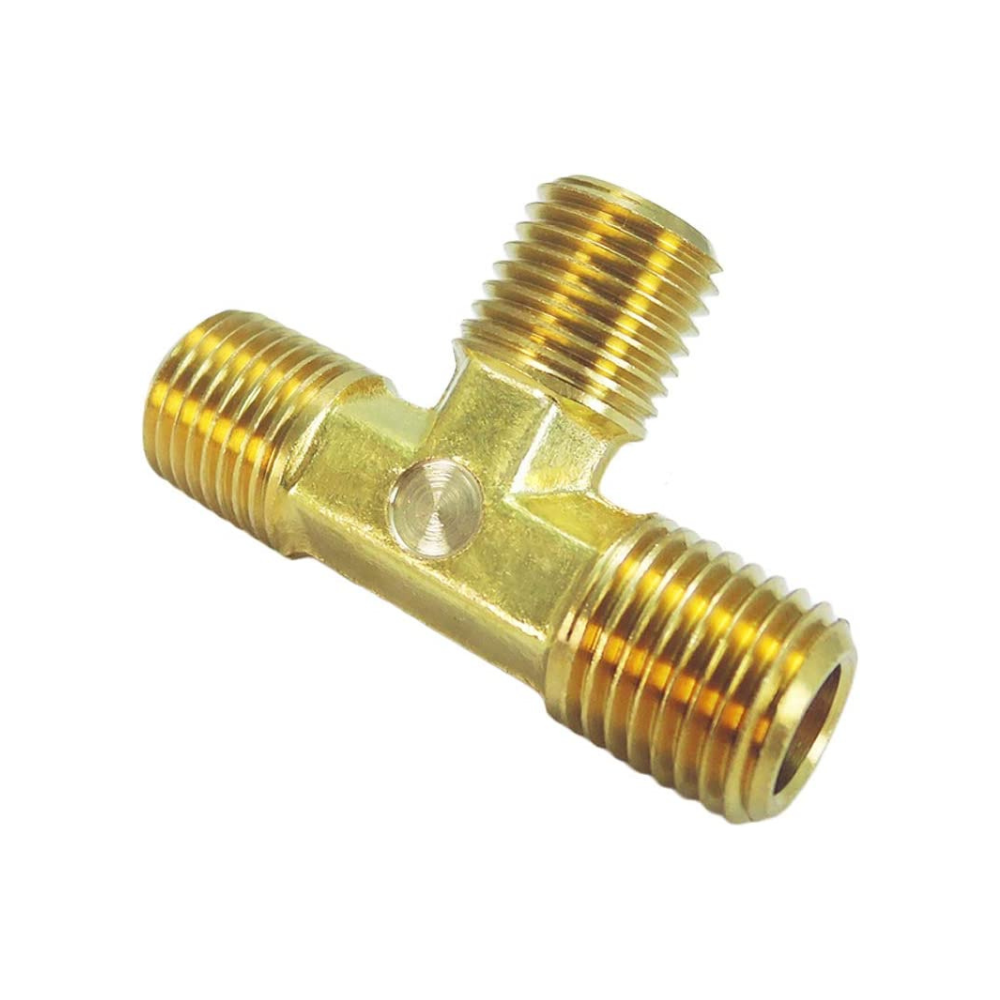 Brass Pipe Fitting, 3-Way Forged Brass Tee, Male