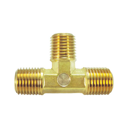 Brass Pipe Fitting, 3-Way Forged Brass Tee, Male