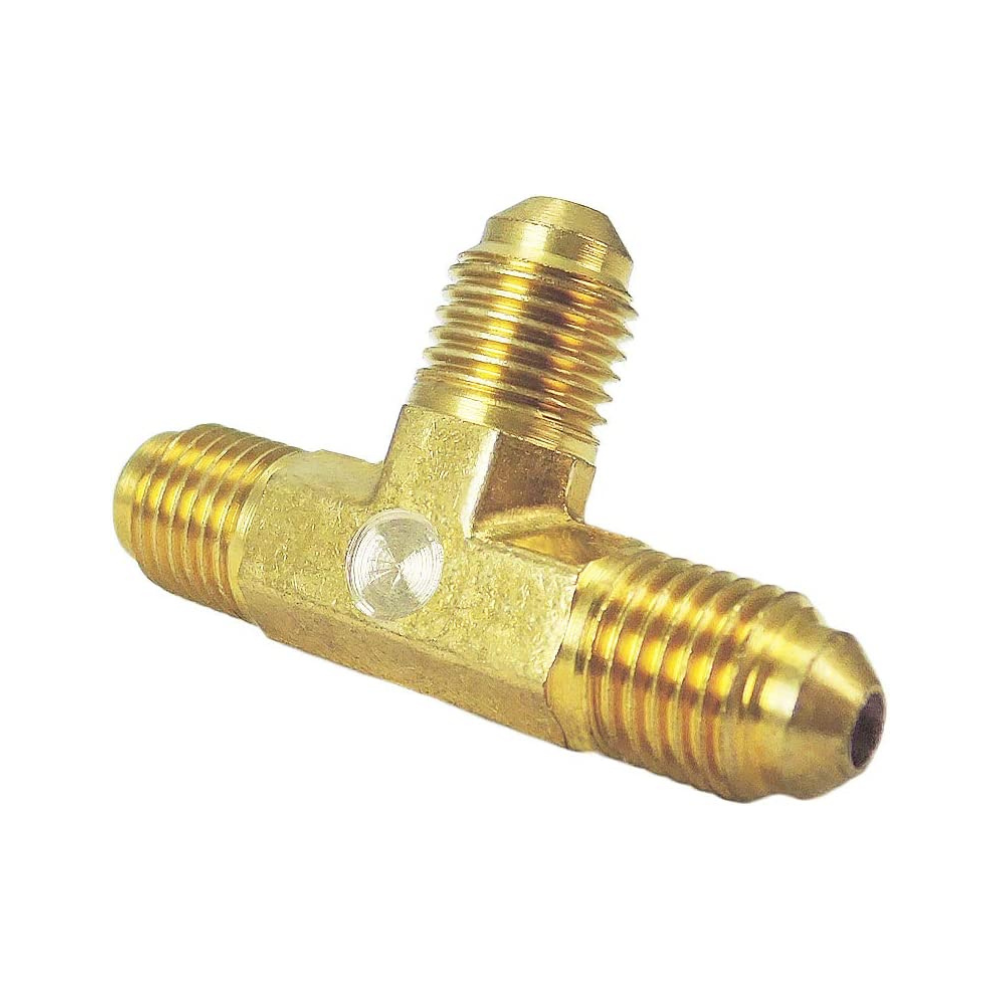 Forged Brass Flare Tee Fitting, 3-Way