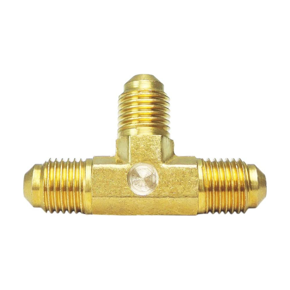 Forged Brass Flare Tee Fitting, 3-Way